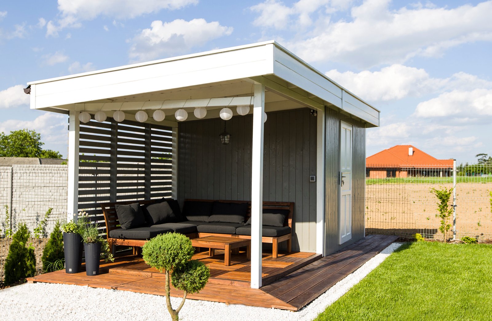 Altany, domki drewniane